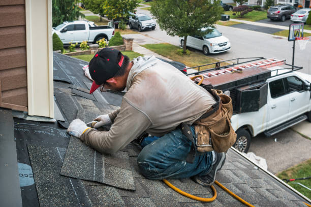Professional Roofing technician working in Micaville, NC